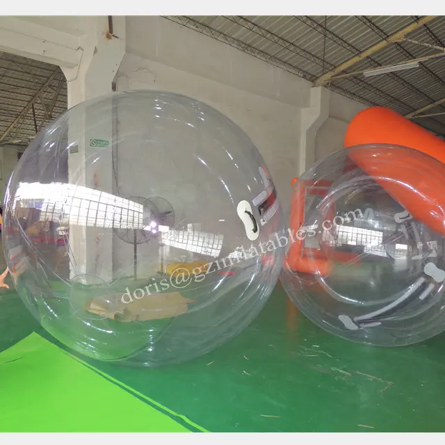 Commercial PVC Transparent Inflatable Water Walking Ball/Inflatable Floating Roller Ball/2M Diameter Inflatable Hamster Ball