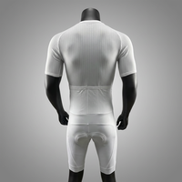 Traje de Ciclismo de Triatlón Unisex de Talla Grande, Transpirable, con Corte Láser, Sin Mangas/Manga Corta/Manga Larga, Cierre Completo, Personalizable, con Acolchado de Gel