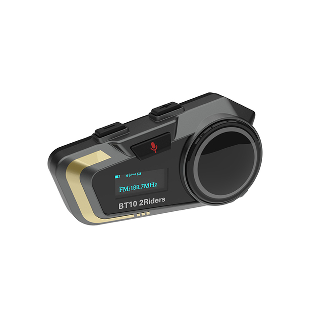 Motorcycle Cycling Two-Way Walkie-talkie Headset Helmet Bluetooth Headphone 2-Rider 1000M Communication Portable FM Headset