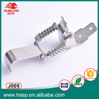 J009 Loquet à bascule à ressort en acier inoxydable pour boîte à outils Loquet à bascule à compression