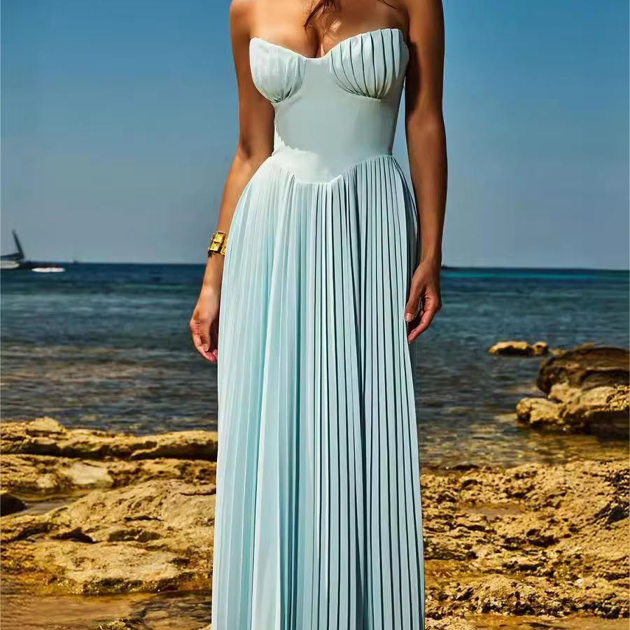 Summer Maxi One Piece Dress Skin Tight ZESICA Women's Spaghetti