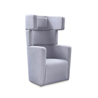 Canapé à dossier haut moderne acoustique modulaire bureau chaise longue canapé intimité canapé Pod