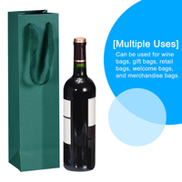 Individuell Bedruckte Recycelbare Kleine Geschenk-Einkaufstaschen Kreative Beutel Wein-Verpackung Papiertüten mit Eigenem Logo