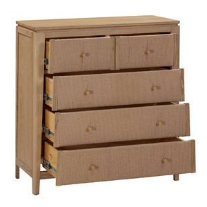 ELYSIUM Meuble de chambre à coucher Tallboy en bois massif chêne/pin/melaleuca avec rangement Meilleur vendeur Nouveau design - Product Image 5