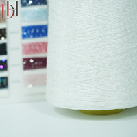 New Knitting Weaving Guangdong Sequins Customized Wholesale 100% Polyester 150D Dyed Double Twist Custom Beaded Yarn