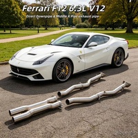 Kit de mise à niveau de puissance de course avec downpipe à haut débit SS304 pour Ferrari F12 Berlinetta 6.3L V12 2013