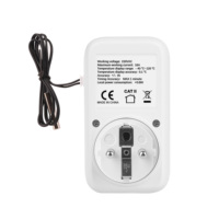 COWELL TC02 – Prise thermostat contrôlée par température, interrupteur minuterie, prise FR, chauffage et refroidissement, 230V 16A, pour appareils électroménagers