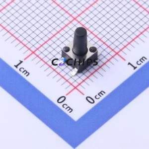 YTS1H0152MBG00 Tactile Switch SMD-4P,4.5x4.5mm Switch Single Pole Single Throw Round Button 2.5N Vertical Mount - Product Image 1