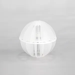 25mm 38mm 50mm 76mm CPVC RPP PVC PP PE PVDF plastik polyhehollow Hollow topu de-asidifikasyon kulesi ambalaj medya için