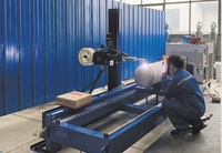 Máquina de Soldadura de Bridas para Tuberías con Posicionador de Doble Eje, para Fabricación en Taller, Fácil Operación