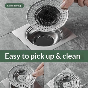 Filtre de drain de sol OEM au design moderne et épuré, anti-blocage de cheveux, pour couvercle d'évier de salle de bain et de cuisine - Product Image 5