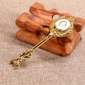 12 modèles de porte-clés en métal créatif Anime <span class=keywords><strong>Fairy</strong></span> <span class=keywords><strong>Tail</strong></span> Twelve Constellations Gold Car Pendant Keychain - Product Image 4