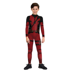 Hot Sale Superheld Film Dead Pool und Wolverine Kostüm Halloween Performance Kostüm Stage Show Jumps uit Strumpfhose - Product Image 4