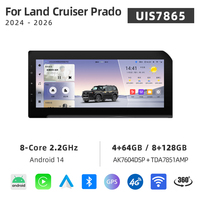 Radio Estéreo para Auto Android 14 de 12.3 Pulgadas para Land Cruiser Prado LC 250 2024 2025 2026, CarPlay, Android Auto, Cámara 360, Pantalla Táctil
