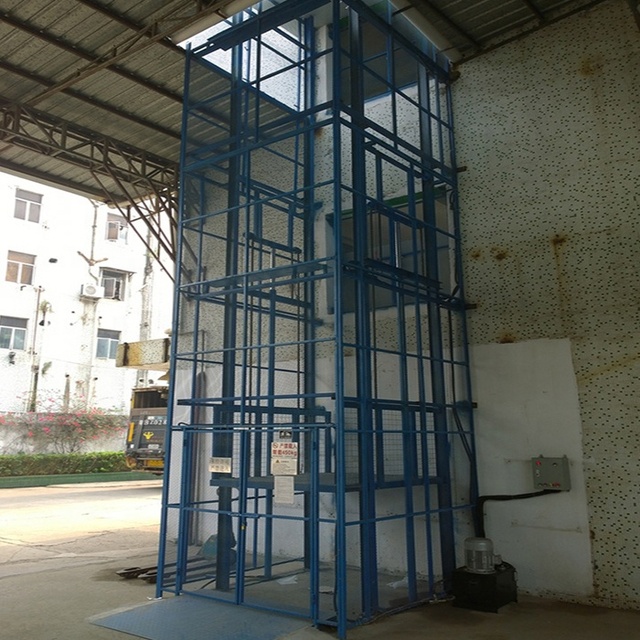 Hydraulic Warehouse Wall Mounted Building Small Cargo Lift Freight Elevator for Warehouse Use