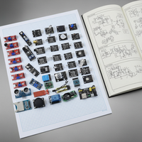 En stock : Kit de démarrage de 45 modules de capteurs (16 types), supérieur au kit de capteurs 37-en-1, avec boîte.