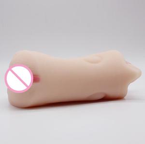 Masturbador Masculino Realista de Doble Orificio, 480g, Simulador de Sexo Oral con Lengua, Vagina de Bolsillo, Juguetes Sexuales con Textura Realista en 3D para Hombres Adultos - Product Image 4