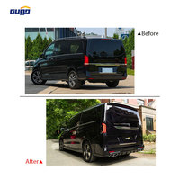 Kit de Carrocería GUGO W447 Estilo Maybach para Mercedes Benz Clase V W447 Vito 2016-2024, Parachoques Delantero y Trasero, Rejilla