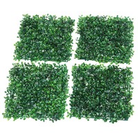 Mur végétal artificiel en gazon de Milan 25x25cm, fausse pelouse en plastique, gazon artificiel persistant, écologique, léger et durable pour fond de pelouse