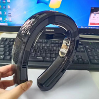 Ventilateur suspendu à cou froid et chaud en trois pièces de 6000mAh, ventilateur de détection de vent circulant à 3 vitesses et à 360 degrés