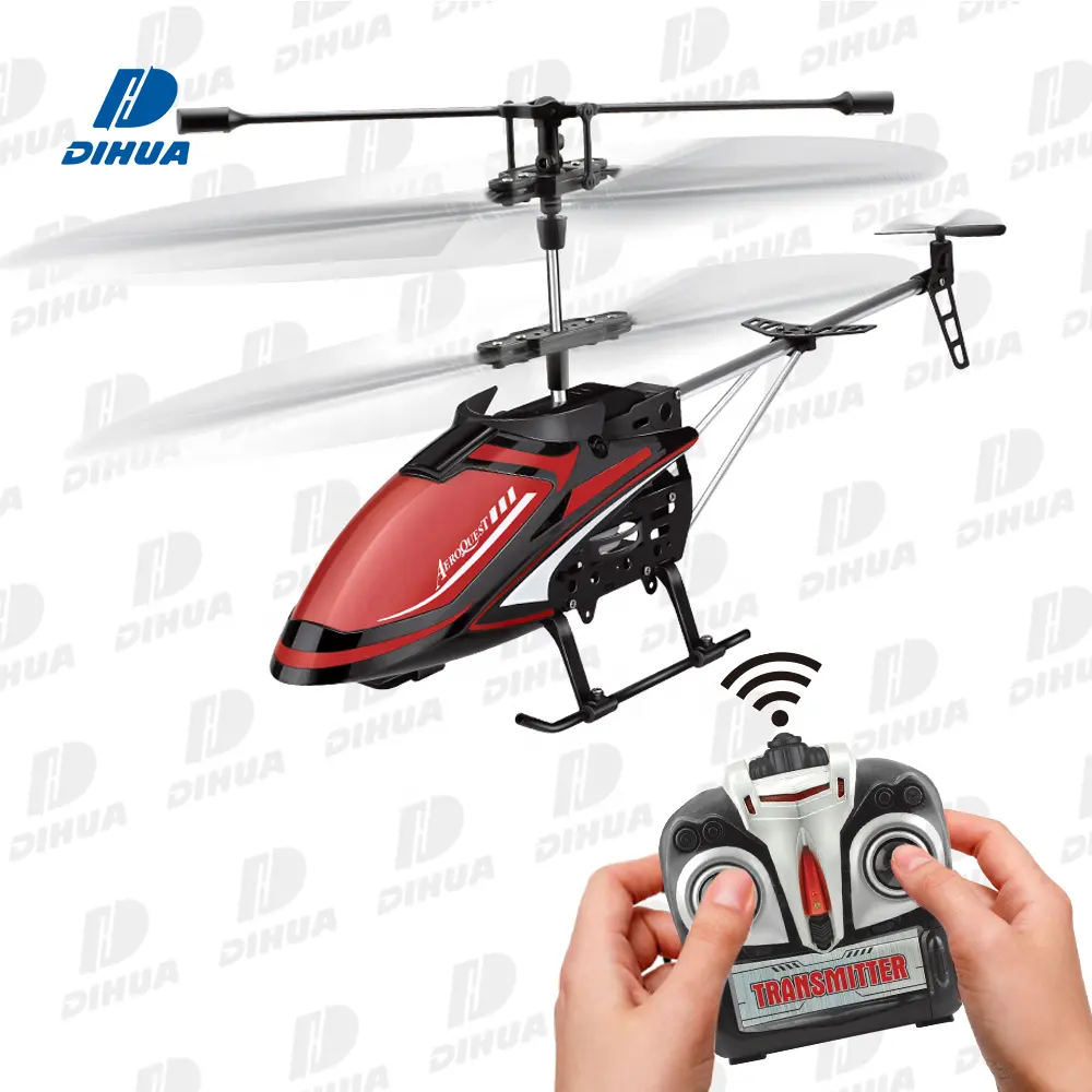 Helikopter Remote Control Anak Dewasa, Mainan Helikopter RC Terbang dengan Giroskop Inframerah 3CH I/R untuk Anak-anak dan Dewasa