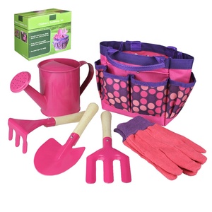 Outils de jardin pour enfants ensemble d'outils à main et kit d'équipement avec râteau à fourche pelle - Product Image 1