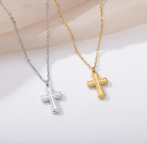 Go Party in acciaio inox Jesus gioielli alla moda religioso crocifisso albero vita e croce collana a maglie catena gioielli cristiani - Product Image 3