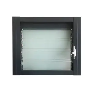防风室内铝百叶窗百叶窗铝窗钢化玻璃Jalousie