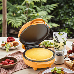 Anbolife Crêpières électriques Mini crêpière électrique Plaque chauffante ronde pour crêpes individuelles Biscuits Oeufs - Product Image 2