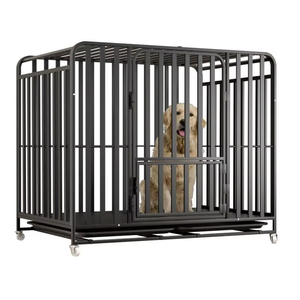 Cage pour animaux de compagnie robuste 6 Tube carré Durable Portable Cage pour chien en métal pliable chien caisse pliante pour animaux de compagnie - Product Image 3