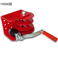 Winch Manual Galvanis Merah Baru Giga+ Kapasitas Besar 1500A/B untuk Saluran Air, Pintu Udara Buka-Tutup Peternakan Ayam, Garansi 1 Tahun