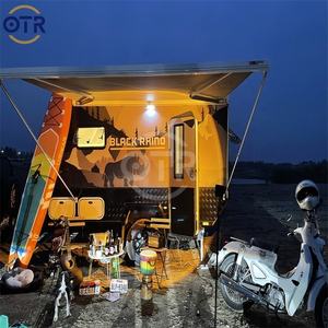 Caravane mobile de camping Black Rhino Electric 11 pieds en acier extensible haute intensité tout-terrain Nomad avec salle de bain, couleur personnalisable - Product Image 4