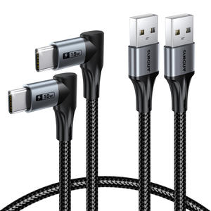 Cable USB de Carga Rápida SUNGUY Tipo-C de 18W para Banco de Energía y Uso en Automóvil, Material de Nailon, Garantía de 3 Años, Venta al Por Mayor de Fábrica - Product Image 2