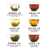 Thé parfumé chinois Collection Rose Jasmin Thé noir Osmanthus Jasmine Oolong Thé foncé au jasmin