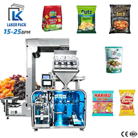 Machine d'emballage rotative commerciale à 4 stations pour sachets de bonbons, biscuits, petites granulés – Équipement d'emballage de sachets préformés