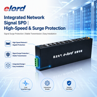 Parafoudre de signal intégré EPRJ45-5 1000M 24 ports à réponse rapide en aluminium pour protection contre les surtensions de signal SPD
