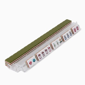 Juego de Mahjong Americano Personalizable de 160 Piezas de Acrílico, Diseño Moderno y Lujoso, Tallado <span class=keywords><strong>en</strong></span> 4 Capas, Ecológico y Duradero, para Jugar al Póker - Product Image 5