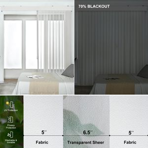 Persianas Verticales Motorizadas de Alta Calidad, Cortinas Traslúcidas, Cortina de Ensueño para Ventana de Sala de Estar - Product Image 3