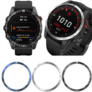 แหวนครอบสำหรับ <span class=keywords><strong>Garmin</strong></span> <span class=keywords><strong>Fenix</strong></span> 7 7X <span class=keywords><strong>Solar</strong></span> 6X <span class=keywords><strong>6</strong></span> <span class=keywords><strong>Pro</strong></span> 5 5X Plus กรอบโลหะ ป้องกันรอยขีดข่วน อุปกรณ์เสริม - Product Image 2