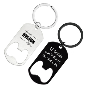Abrebotellas de llavero de metal personalizado: regalo perfecto para el Día del Padre para familiares, amigos y amantes - Product Image 1