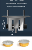 Machine de scellage thermique électrique manuelle pour films et barquettes alimentaires, haute précision, facile à utiliser, marque Dingchi, avec roulement