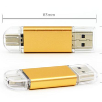 Disco Flash 2 en 1 de 128GB, resistente al agua, USB-C/Tipo C + USB 3,1, para teléfonos inteligentes tipo C y ordenador PC con función OTG