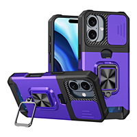 Kaartsleuf Ringbeugel Magnetische telefoonhoes voor iPhone-serie Schokbestendige lensbescherming Fabrieksgroothandel