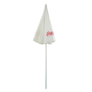 Parasols de <span class=keywords><strong>marché</strong></span> d'extérieur pliables de 1,80 m en gros, avec mât en acier de 22/25 mm, en tissu polyester économique, parapluies de plage publicitaires Coca-Cola - Product Image 2