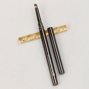 Pinceau de luxe pour nail art ombré, manche métallique, stylo de précision long pour rayures, pinceau ombré pour ongles à poils ovales pour dégradé et mélange - Product Image 6