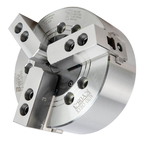 Portabrocas de torno hidráulico de 3 mordazas de Portabrocas de 10 pulgadas con sólido de alta precisión de 0,02mm para torno <span class=keywords><strong>CNC</strong></span> de banco - Product Image 3