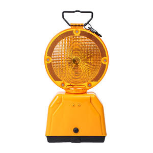 Amber verkeerslicht, stabiel/ knipperend, bouw, roterend blok, LED-waarschuwingslicht met handvat - Product Image 1