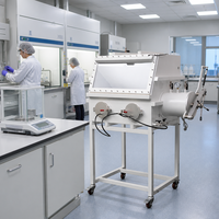 Chambre de transfert anaérobie sous vide à portique hermétique en acier inoxydable pour laboratoire de sciences des matériaux, usinée CNC
