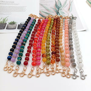 नए प्लास्टिक/राल एब्स रंगीन पत्थर के बीड हैंगिंग चेन के सामान हैंडबैग चेन गुंग्झू मॉडल - Product Image 4