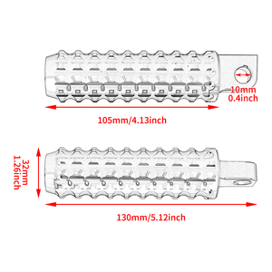 Repose-pieds CNC noir/chrome pour moto Harley Sportster <span class=keywords><strong>883</strong></span> 1200 XL <span class=keywords><strong>XR</strong></span> VRSC Softail Dyna Touring Electra Glide FLHX - Product Image 6